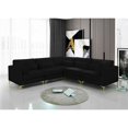 thumbnail image 3 of Meridian Furniture Julia Noir Velours Modulaire Sectionnel, 3 of 7