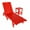Red, variant on WestinTrends Malibu Outdoor Chaise Lounge with Side Table, 2 Pieces All Weather Poly Lumber Patio Pool Lounger with 5 Posistions Backrest, Red