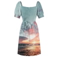 thumbnail image 6 of Gorgeous Ocean Sunset Sleeveless Dress women clothes women's evening dresses women dress, 6 of 7