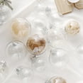 thumbnail image 3 of Christmas Balls Hanging Ornaments 6/12PCS Clear Plastic Fillable Balls for DIY Christmas, Halloween, Birthday, Wedding, Party, Home Decor -  3.15"(6PCS), 3 of 6