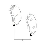 Genuine OE Subaru Disc Brake Pad Set - 26296XC00C Fits select: 2021 SUBARU ASCENT LIMITED