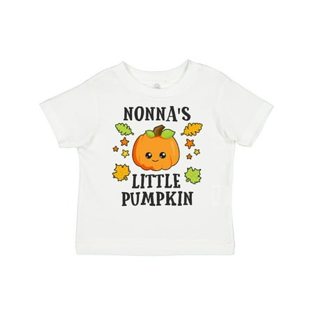

Inktastic Nonnas Little Pumpkin with Leaves and Stars Gift Toddler Boy or Toddler Girl T-Shirt