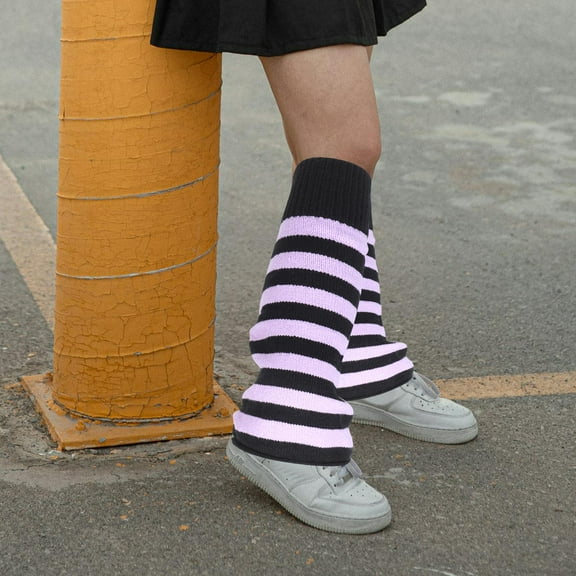 Hytrove 1 Pair Kawaii Leg Warmers for Women Acrylic Fibers Theme Parties Winter