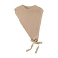 thumbnail image 4 of WEIYLL Womens Tops Solid Color Triangular Shawl Small Layered Khaki Ladies Fall Tops ,One Size, 4 of 4