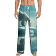 thumbnail image 2 of Lsque Polar Bear On Iceberg Print Men's Pajama Pants, Lounge Pant - Comfortable Home Wear,Elastic Waistband, Stylish Design-XX-Large, 2 of 9