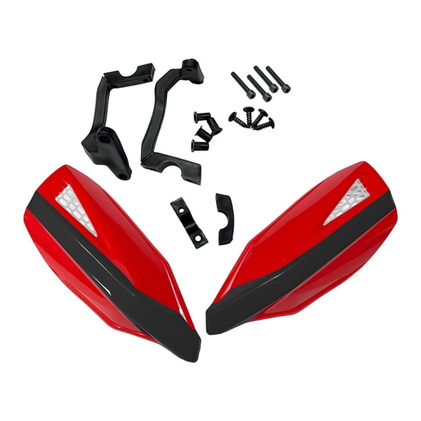 Paramanos de motocicleta, protectores de freno, resistentes al viento, ligeros, de alta resistencia. Rojo