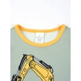 thumbnail image 4 of WIBACKER 1-12Y Kids Boys Pajamas Set Big Boy Short Sleeve Tops and Pants 2 Piece Pjs Boys Sleepwear Excavator Jammies, 4 of 15