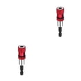 thumbnail image 1 of Wisewang Bit Holder 6.35mm Screwdriver Extension Rod Bar Quick Change Repair Fixing Socket Extender Drill Adapter with Driver Red 2Set, 1 of 6