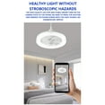 thumbnail image 4 of ceiling fan with light 20" Modern Ceiling Fan with Light and Remote Control, Dimmable LED 6-Speed Reversible Quiet Fan for Bedroom Living Room Low Profile Installation with Bluetooth APP, 4 of 7
