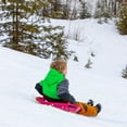 thumbnail image 5 of Lucky Bums Circular Saucer Snow Sled for Winter Sledding, 25", Pink, 5 of 5