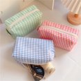 thumbnail image 3 of Washranp Women Cosmetic Bag,Cotton Large Capacity Toiletry Storage Handbag with Zipper, 3 of 4