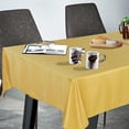 thumbnail image 2 of Rectangle Tablecloth 60x84 inch Tablecloth Stain and Wrinkle Resistant Washable Polyester Table Cloth, Decorative Fabric Table Cover for Dining Table, Buffet Parties and Camping Yellow, 2 of 6