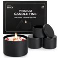 thumbnail image 1 of Candle Tins 4 oz, Empty Candle Jars with Flower Patterns Round Metal Candle Containers with Lids for Making Candles, Arts & Crafts, Storage, Candle Supplies, 24 Pack, 1 of 4