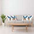 thumbnail image 4 of Ambesonne Butterfly Throw Pillow Cover 4 Pack, Cycle of Life Theme, 16", Orange Blue Black, 4 of 6