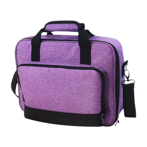Bolsa para proyector Bolsa de almacenamiento Correa de hombro ajustable Poliéster Hogar Universal Multifuncional con asa Estuche de viaje morado
