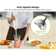 thumbnail image 6 of Bonsenkitchen Hand Blender, Immersion Blender with 2 Mixing Speed, Electric Portable Handheld Stick Mixer with Stainless Steel Blades for Soup, Smoothie, Puree,  Food, White, 6 of 16