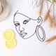 thumbnail image 5 of Batería de Cocina Arte minimalista abstracto Lady Face Cake Toppers Girl Birthday Cake Decor (K) Likrtyny Libre de BPA, 5 of 7