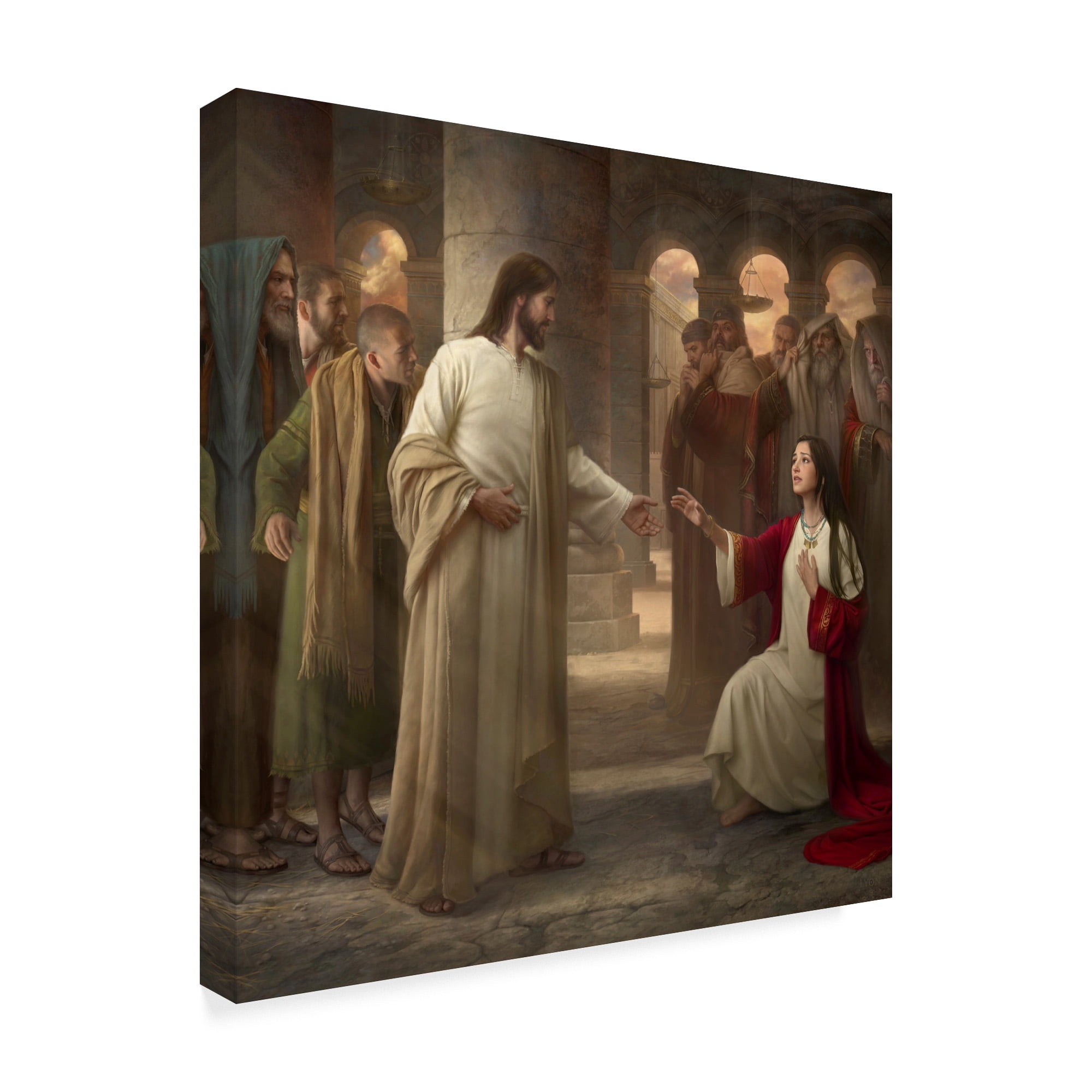 Trademark Fine Art 'Though Your Sins Be As Scarlet' Canvas Art by Howard Lyon