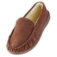 thumbnail image 2 of Willowbee Aubrey Moccasin Slippers Women I Rubber-Sole I Cow-Suede I 100% Coral Fleece Lining I Comfortable House Slippers All Spice 7 M US, 2 of 7