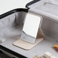 thumbnail image 6 of Foldable Vintage Compact Hand Mirror 4.13in, Portable Travel Makeup Mirror with Foldable Stand, Mini Cosmetic Mirror for Purse, Bag or Desk, 6 of 7