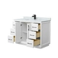 thumbnail image 3 of Wyndham Collection Wcf414148s-Nat-Unsmxx Strada 48" Free Standing Single Basin Vanity Set, 3 of 7