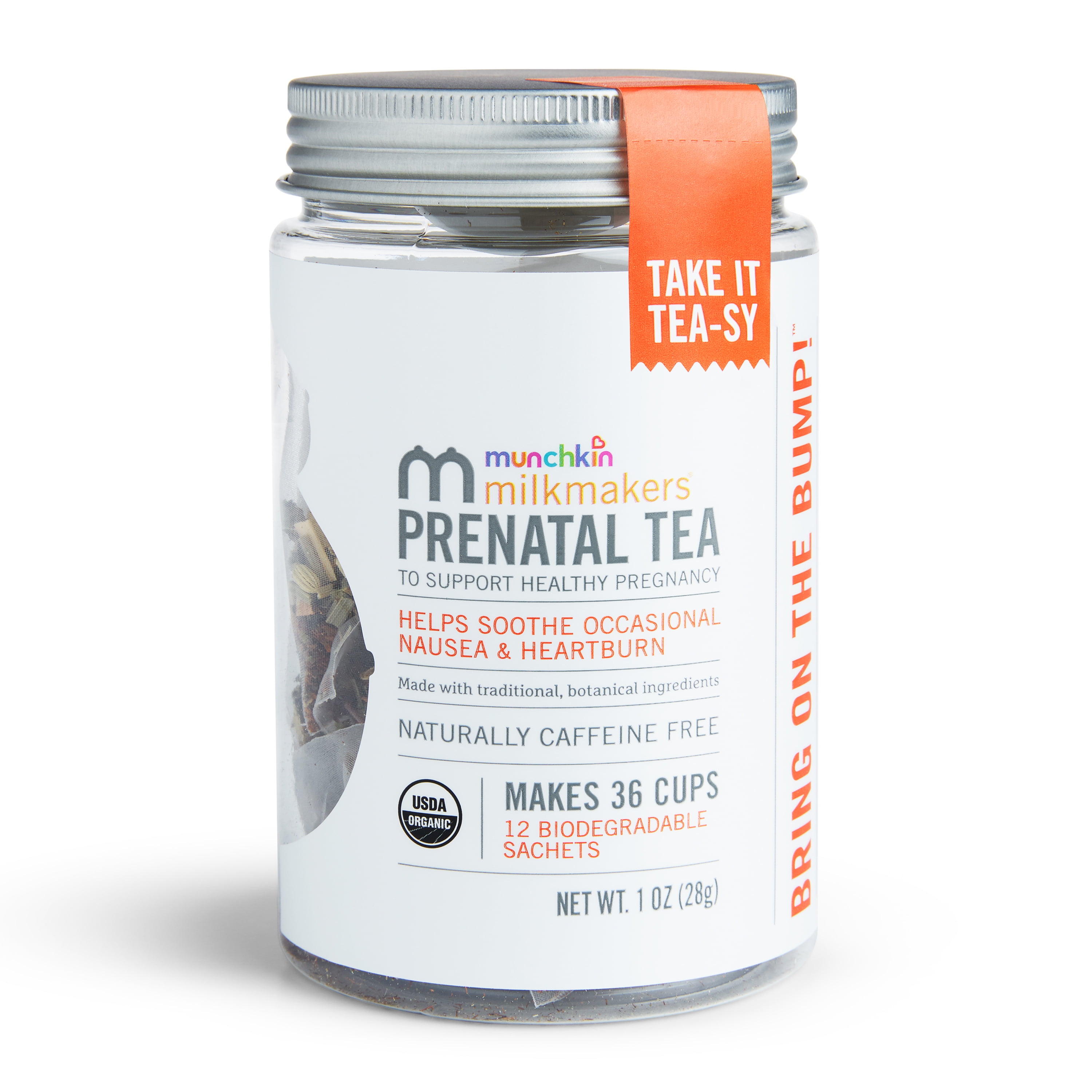 Organic Prenatal Tea for Morning Sickness & Nausea Relief, With Ginger ...