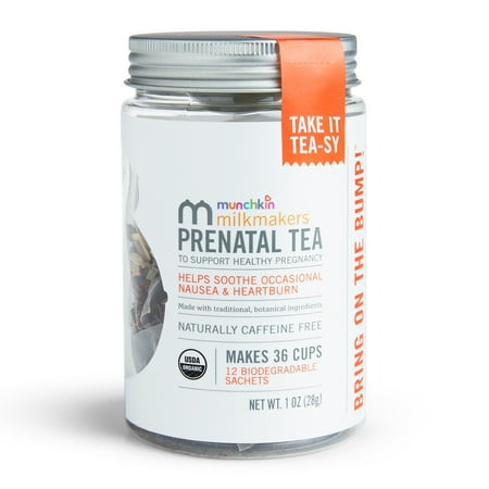 UPC: 0735282371875 | Munchkin Milkmakers Organic Prenatal Tea for Morning Sickness & Nausea Relief  with Ginger & Red Raspberry Leaf  12 Count