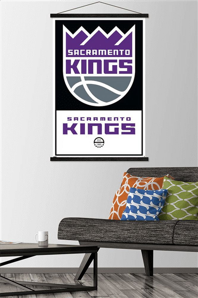 NBA Sacramento Kings - Logo 21 Wall Poster with Magnetic Frame, 22.375" x 34"