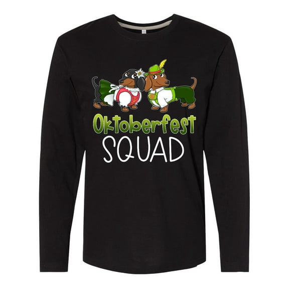 Inktastic Oktoberfest Squad- Cute Dachshunds in German Costumes Long Sleeve T-Shirt