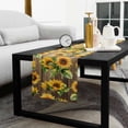 thumbnail image 5 of Sunflower Farmhouse Cotton Linen Long Table Runner 13 x 108 inch Summer Botanical Flowers Wooden Non-slip Rectangular Dining Table Decor for Wedding Party Holiday Dinner, 5 of 8