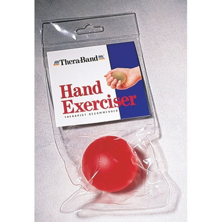TheraBand Hand Exerciser, Standard, Red, Soft, Beginner Level