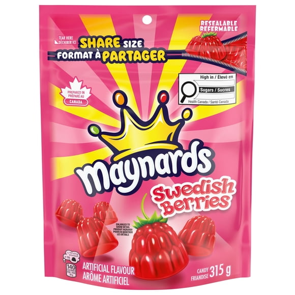 Maynards, Swedish Berries Candy, Gummy Candy, Sharing Size