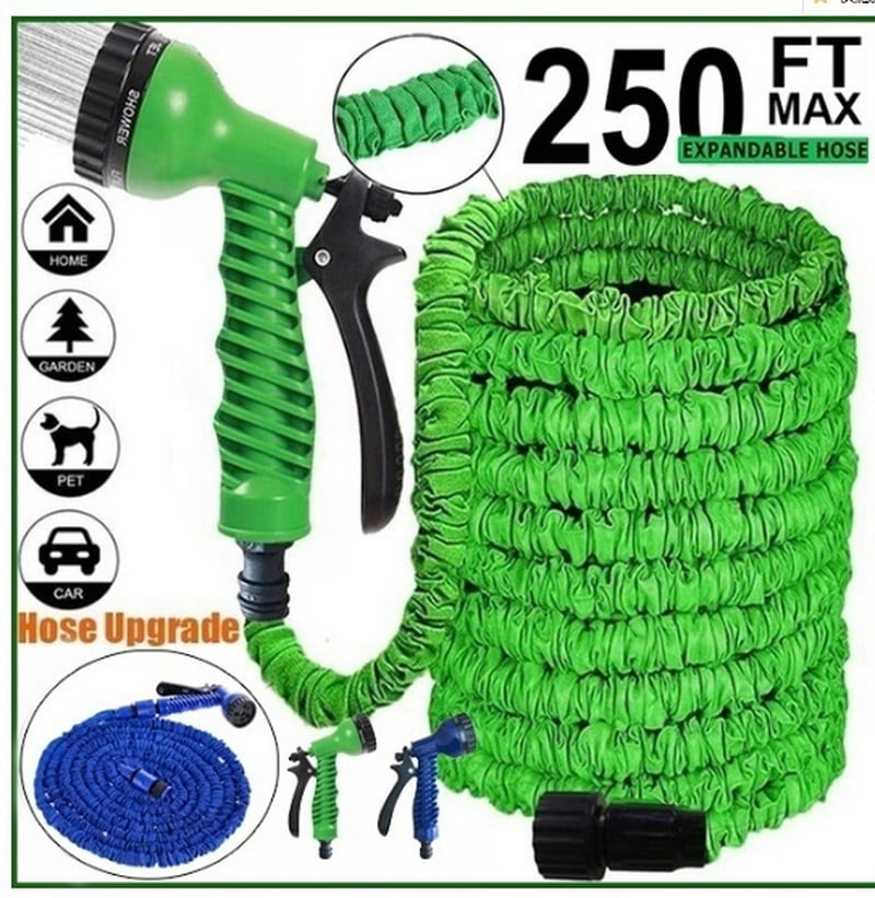 25 50 75 100 125 150 FT Expanding Flexible Garden Water Hose with Spray Nozzle 
