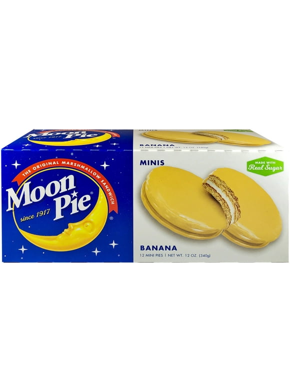 Moon Pie Mini Banana Marshmallow Sandwiches, 1 Oz., 12 Count