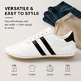 thumbnail image 4 of CHICVOMEY Comfort Sneakers for Women Lightweight Lace-Up Walking Shoes Fashion Retro Style Sneakers For Daily Outfits & Casual Walking, 4 of 8