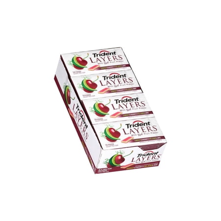 Trident Layers Trident Layers Orchard Cherry Island Lime Sugar Free Gum, 14ct/1pk