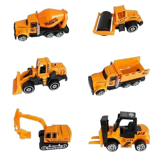 BESTSKY 6Pcs Construction Vehicles,Army Toys,Plastic Toys for 5 Year Old Boy,Multicolor3