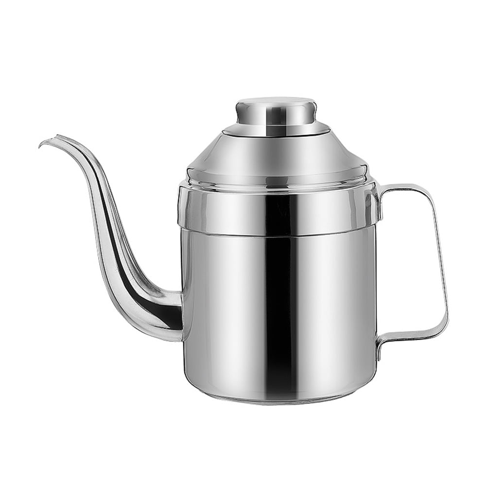 NUOLUX Oil Bottle Dispenser Stainless Sauce Metal Olive Steel Pot