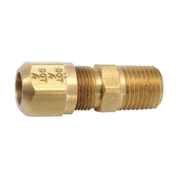 Anderson Metals Connector, Male, Brass, 1/8In Pipe 00848-0202