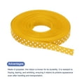 thumbnail image 3 of Uxcell Grosgrain Ribbons with White Dots Ribbon Bow Decoration Crafts Gift Wrapping Wedding Orange Yellow 25 Yards 3/8 Inch, 3 of 7