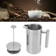 thumbnail image 3 of Presiona French Cafetero De Acero Inoxidable Coffee Tea Té De Té De Café Con Pantalla De Filtro Para Acampar El Viaje Al Aire Libre Fácil De Limpiar, 3 of 7