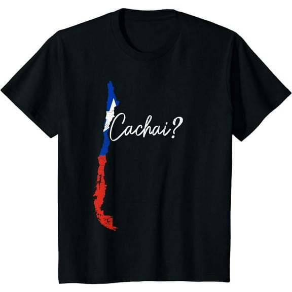 Chile Cachai? Chilean Flag Slang Pride Vintage Chile Map T-Shirt