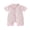 Pink, variant on BemeyourBBs Newborn Baby Boy Girl Summer Clothes 0 3 6 Months Plaid Romper One Piece Outfit Short Sleeve Turn-down Collar Zipper Jumpsuits Shorts