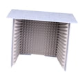thumbnail image 4 of deevoka Desktop Soundproof Cover Lightweight Sturdy Vocal Booth Portable Vocal Absorbing Gray 80cm, 4 of 9