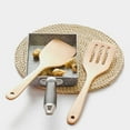 thumbnail image 2 of ACDANC Kitchen Wooden Spatula Natural Non-stick Beechwood Turner 3 Holes Kitchen Flat Shovel (31x7.5cm), 2 of 4