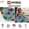 thumbnail image 3 of Officially Licensed Lego Ninjago Fleece Blanket | Super Soft Warm True Design, 3 of 7