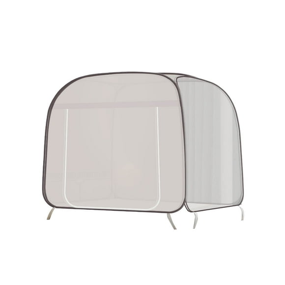 Curtain 1— Net Tent for Indoor Outdoor UseInstant Setup Portable Folding Bed with Zipper Door Lightweight Polyester Mesh Shelter for Bedroom Living Room and Entrance