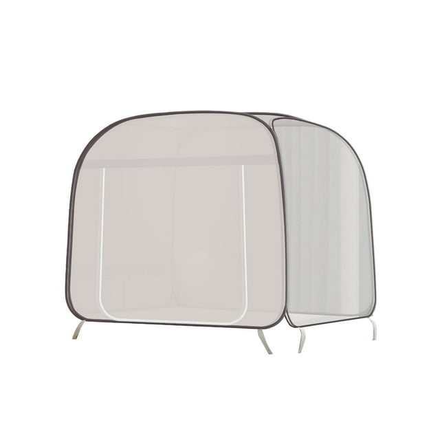 asddcavvf Tente Filet Instantanée Lit Pliant Portable avec Porte à Fermeture Éclair pour Intérieur Extérieur Voyage Camping Rideau pour Porte de Placard Ouverture Chambre Rideaux Courts Insonorisés
