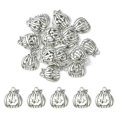 thumbnail image 1 of 20Pcs Tibetan Style Halloween Pumpkin Jack-O'-Lantern Alloy Pendants Lead Free & Cadmium Free Antique Silver 18x16x3mm Hole: 1.8mm, 1 of 5