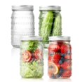 thumbnail image 1 of FULGNU Wide Mouth Mason Jars 32oz, 4 Pack Quart M, 1 of 7